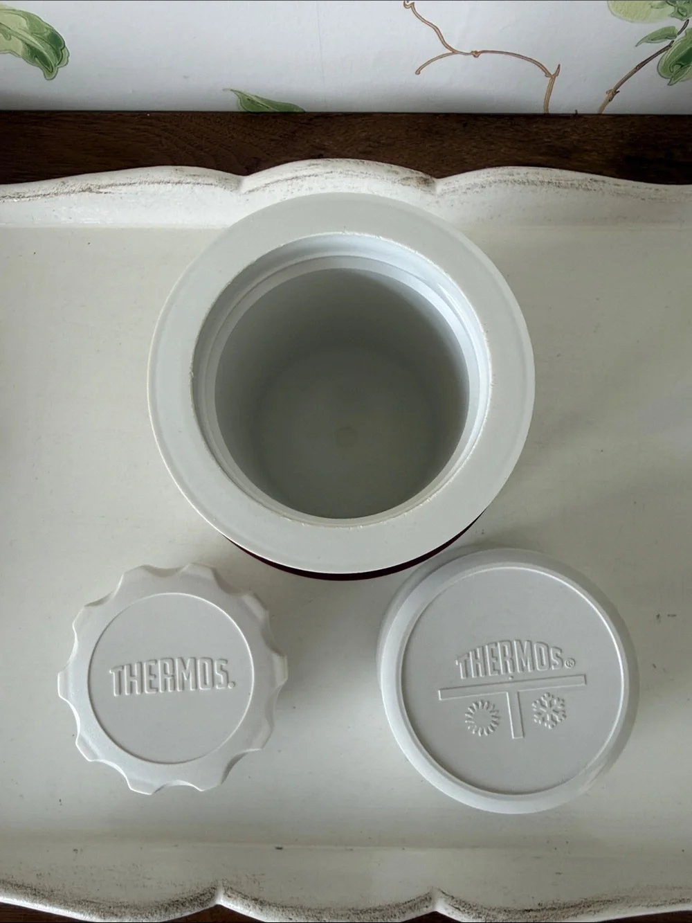 Vintage Thermos 10 oz Food Jar Burgundy